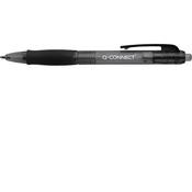 Q-Connect Retractable Ballpoint Pen, Black (Pack of 10) - Comfortable and Consistent Writing for Office or School image