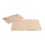 Q-Connect Buff Square Cut Folder Medium Weight 250gsm Foolscap Pack of 100 image
