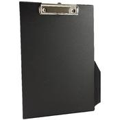 Q-Connect PVC Clipboard Single Black Foolscap/A4 KF01296 image