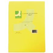 Q-Connect Bright Yellow A4 Paper 80gsm Ream of 500 image