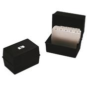 Q-Connect Card Index Box 203x127mm 8x5 Inches Black image