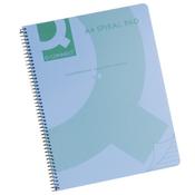Q-Connect Spiral Book A4 Polypropylene Transparent Blue 5 Pack KF10037 image