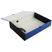 Box File Foolscap 75mm Spine Blue 5 Pack Q-Connect image