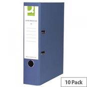 Q-Connect Blue A4 Paperbacked Lever Arch File Pack of 10 image