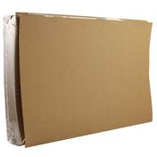 Square Cut Folder 170gsm Kraftliner Foolscap Buff Pack 100 Q-Connect KF23025 image