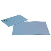 Q-Connect Square Cut Folder Light-Weight 180gsm Foolscap Blue Pk 100 image