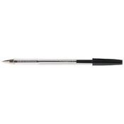 Q-Connect Ballpoint Pen Medium Black 50 Pack Ventilated Cap, Conforms To BS7272, Medium Nib, Smooth Finish, 2,000 Metres of Writing (KF26040) image