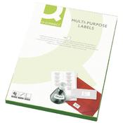 Q-Connect 21 Per Sheet Multi-Purpose Labels 63.5x38mm (2100 Labels) image