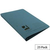 Q-Connect Transfer File Foolscap/A4 35mm Capacity Blue Pack 25 image