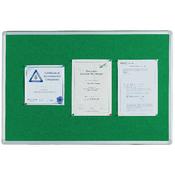 Q Connect Notice Board 900 x 600mm Aluminium Frame Green image