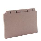 Q-Connect Guide Card 5x3 Inch A-Z Buff Pack of 25 KF35207