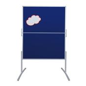 Franken PRO Foldable Training Board Blue Felt Double Sided 1200x1500mm MT880303