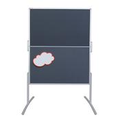 Franken PRO Foldable Training Board Grey Felt Double Sided 1200x1500mm MT880312