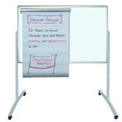 Franken PRO Mobile Combi Flipchart Felt Pin Board 780x1250mm Grey MTF801312