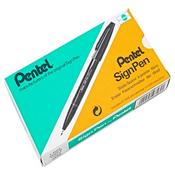 Pentel Sign Pen Fibre Tip Green (Pack of 12) S520-D image