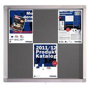 Franken Display Case ECO Outdoor Felt Grey 6 x A4 SK6PTE12