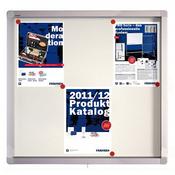 Franken Display Case ECO Outdoor Magnetic Whiteboard 6 x A4 SK6SE image