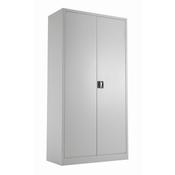 Steel Double Door Cupboard 1790 mm H x 920 mm W x 420 mm D in Grey
