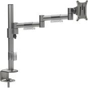 Leap Single Monitor Arm - Up to 27 Inches Screen, Maximum Load 8kg, VESA Compatible Arm - Colour: Silver image
