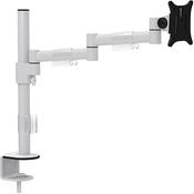 Leap Single Monitor Arm - Up to 27 Inches Screen, Maximum Load 8kg, VESA Compatible Arm - Colour: White image