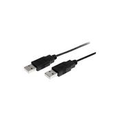 StarTech USB Cable - USB 2.0 A to USB 2.0 A Cable - Male to Male - 2 Metre Length - Shielded USB Cable - Standard USB Cord - Colour: Black USB2AA2M image