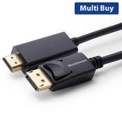 Microconnect 1m DisplayPort to HDMI Cable Adapter