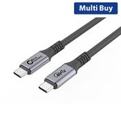 Microconnect USB4 Gen 3x2 USB-C Cable - 0.5m, Compact and Fast Charging, Black