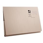 Q- Connect Document Wallet 220gsm Foolscap Buff Pack of 50 WX23010A