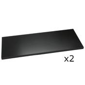 Bisley Standard Shelf For 1000mm Wide Cupboards &amp; Tambour Units Black Pack of 2