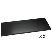 Bisley Standard Shelf For 1000mm Wide Cupboards &amp; Tambour Units Black Pack of 5 image