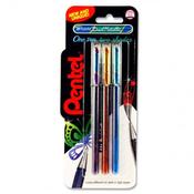 Pentel K110 Hybrid Dual Metallic Gel Pen Violet Orange Green Pack of 3 - Creative Colour Options image