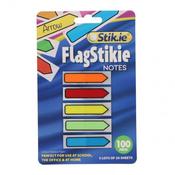 Stik-Ie Notes 5 x 20 Sheet Flag Index Arrows Page Markers - Essential stationery for organization