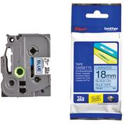 Brother TZe P-Touch Labelling Tape 18mm x 8m Black on Blue TZE541 image