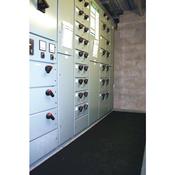 Electrical safety matting for single-phase and 3-phase switchgear. - 9.5mm thick, 900mm wide, cut length 357753