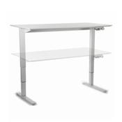HumanScale Float Height Adjustable Sit Stand Desk White Top &amp; Base W1200x600mm image