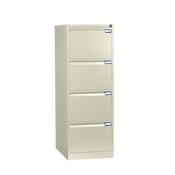 4 Drawer Steel Filing Cabinet Flush Front Beige Bisley BS4E image