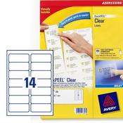Avery 14 Per Sheet Clear Label (Pack of 350) image