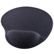 Q-Connect Gel Mouse Mat, Black - Comfortable and Ergonomic Mouse Mat with Wrist Support image