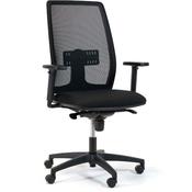 Lira Mesh Office Chair with Adjustable Lumbar Support &amp; Adjustable Arms Black image