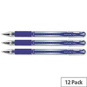 Uni-ball UM151S SigNo Gel Rollerball Comfort Blue UM151BLU Pack 12 image