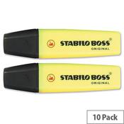 Stabilo Boss Highlighters Yellow Pens Pack 10 image
