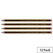 Staedtler HB Noris Pencil Cedar Wood Red Cap Pack 12 image
