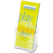 Deflecto Standard Leaflet Holder DL Rigid 1/3xA4 Clear Ref 77501