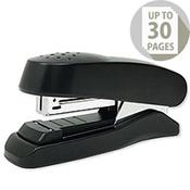 Rapesco Flat Clinch Stapler Half Strip 26/6 Black Ref 1064 image