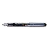 Pilot V4W Fountain Pen Disposable Silver Barrel Iridium Nib Black Ref 633101201 [Pack 12] image