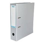 Elba Lever Arch File Laminated Gloss Finish 70mm Capacity A4 Metallic Silver image