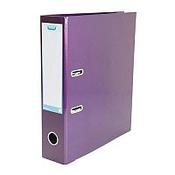 Elba Lever Arch File Laminated Gloss Finish 70mm Capacity A4 Metallic Purple  image