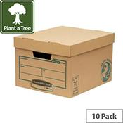 Fellows Bankers Box Earth Series Budget Storage Box Brown (Pack 10) Ref 4472401  image