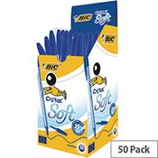 BIC Cristal Soft Ball Pen Blue Ref 918519 [Pack 50] image