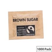 Fairtrade Sugar Sachets Brown Demerara A03621 Pack 1000